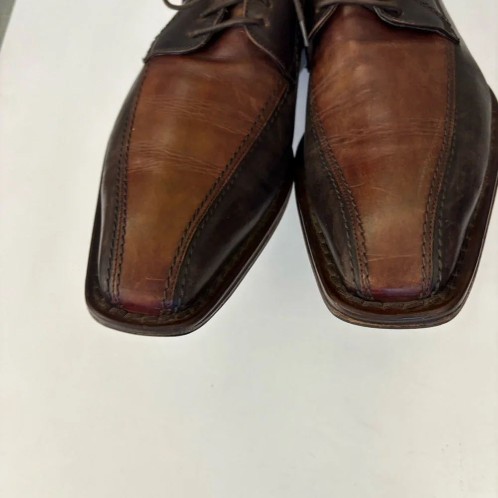 Calzoleria Toscana || Italian Leather Oxford Dress Shoes Brown‎ EU 44